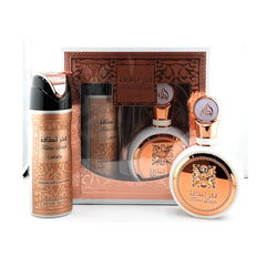 LATTAFA FAKHAR WOMAN 100ML + DES 200ML + LOCION EDP