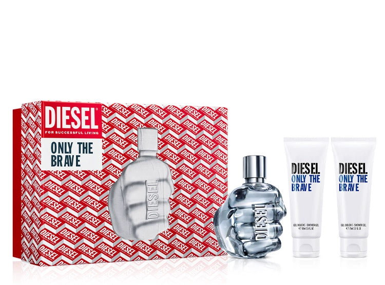 SET DIESEL ONLY THE BRAVE HOMBRE 50ML + GEL EDT